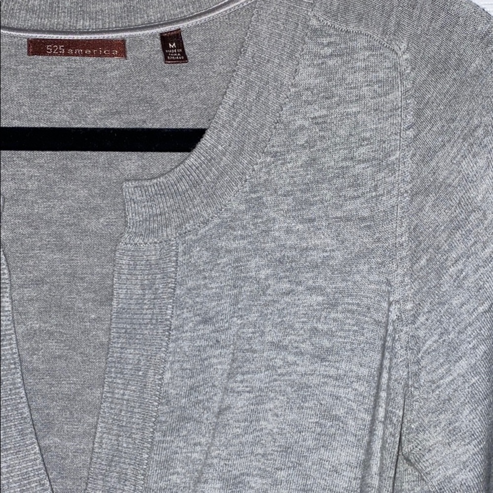 Grey Button Front Sweater - image 3